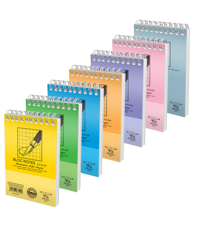 BLOC NOTES SPIRA A7 50 FILE ARITMETICA BASIC PIGNA BLOC NOTES SPIRA A7 50 FILE ARITMETICA BASIC PIGNA
